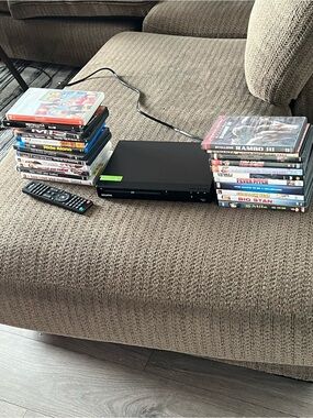 MEGATEK DVD Player Bundle – Remote, HDMI Cable & 20+ Movies/DVDs
